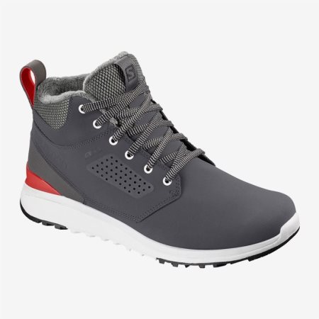 Salomon UTILITY FREEZE CS WP Mens Hiking Boots Grey UK NWDB